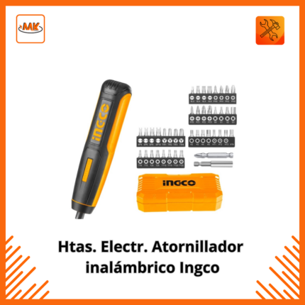 Htas. Electr. Atornillador inalámbrico Ingco