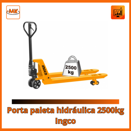 Porta paleta hidráulica 2500kg Ingco