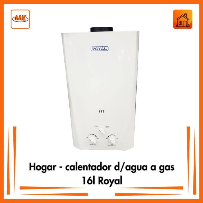 Hogar - calentador d/agua a gas 16l Royal - Imagen 1