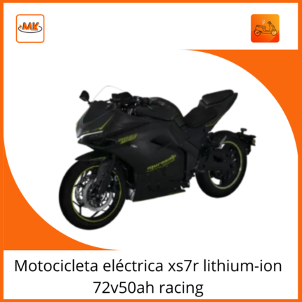 Motocicleta eléctrica xs7r lithium-ion 72v50ah racing