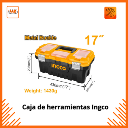 Caja de herramientas Ingco